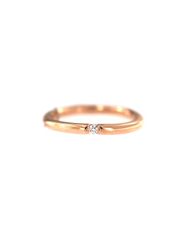 Rose gold ring with diamond...