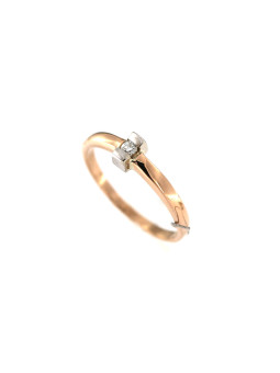 Rose gold ring with diamonds DRBR20-01