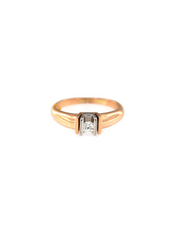 Rose gold ring with diamond...