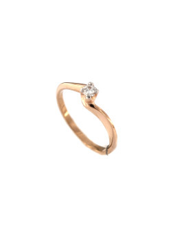 Rose gold ring with diamond...