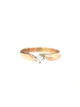 Rose gold ring with diamond...