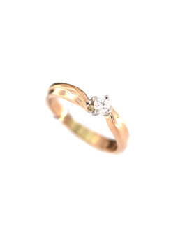Rose gold ring with diamond DRBR10-26