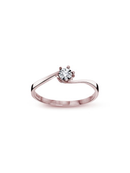 Rose gold ring with diamond...