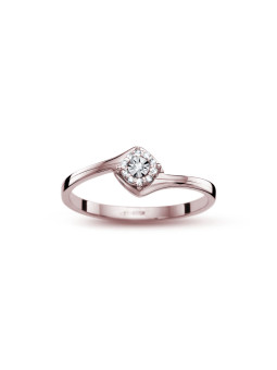 Rose gold ring with diamond DRBR10-35