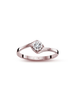 Rose gold ring with diamond...