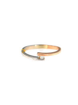 Rose gold ring with diamond...