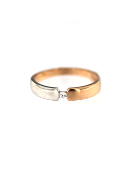 Rose gold ring with diamond...