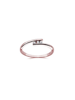 Rose gold ring with diamond DRBR18-07