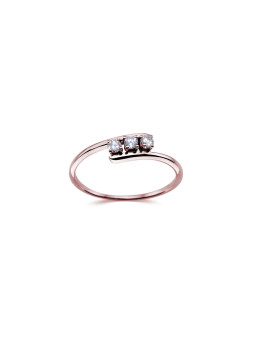 Rose gold ring with diamond...