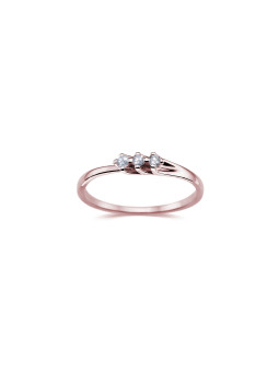 Rose gold ring with diamond DRBR18-09