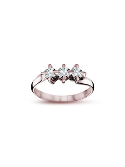 Rose gold ring with diamond DRBR18-10