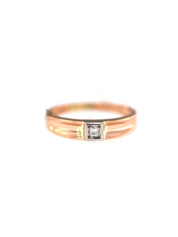 Rose gold ring with diamond...