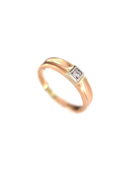 Rose gold ring with diamond DRBR12-45