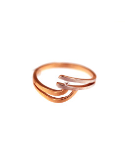 Rose gold ring with diamonds DRBR15-12