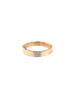 Rose gold ring with diamond...