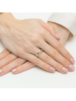 Rose gold ring with diamond DRBR15-16