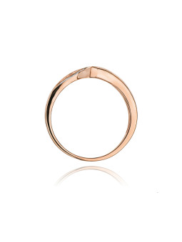 Rose gold ring with diamond DRBR15-17