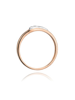 Rose gold ring with diamond DRBR15-18