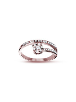 Rose gold ring with diamond DRBR16-14