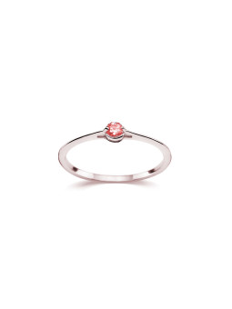 Rose gold ring with ruby...