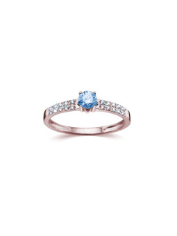 Rose gold ring with sapphire DRBR17-SAF-02
