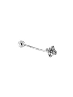 White gold belly ring GB02-03