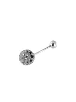 White gold belly ring GB04-03