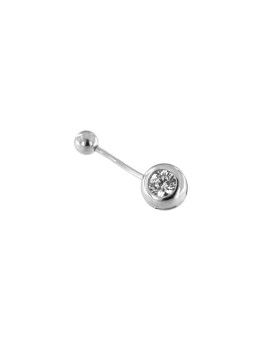 White gold belly ring GB05-01