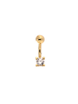 Yellow gold belly ring GG03-07