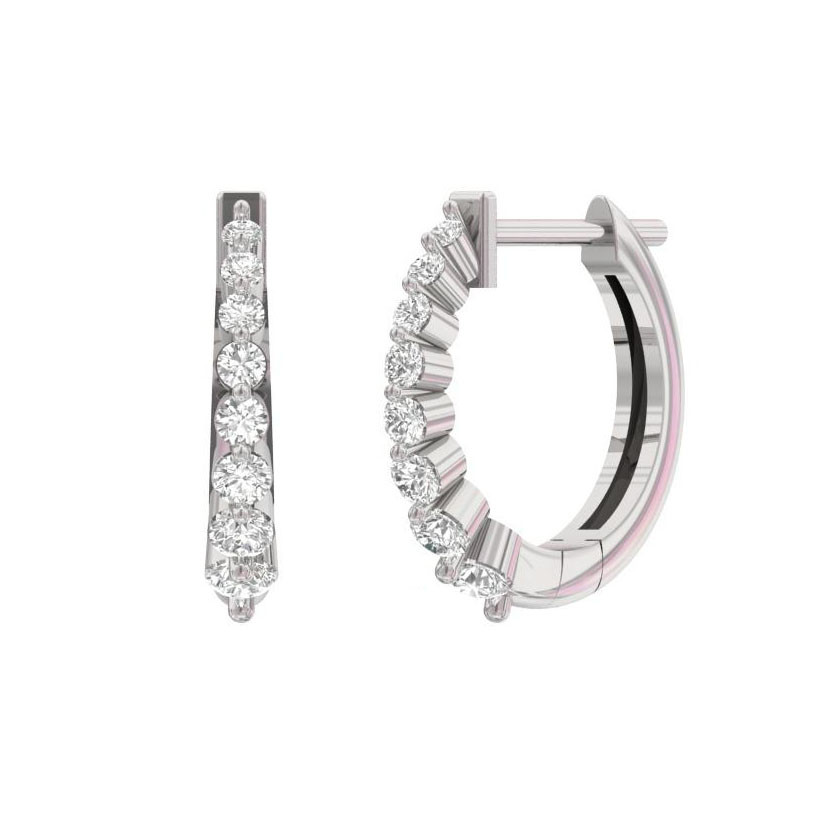 White gold diamond earrings BBBR05-01-08