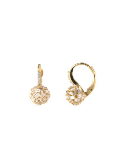 Yellow gold earrings with...