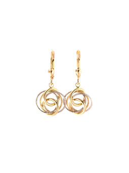 Yellow gold drop earrings...