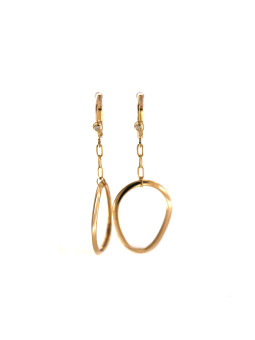 Yellow gold drop earrings...