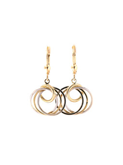 Yellow gold drop earrings...