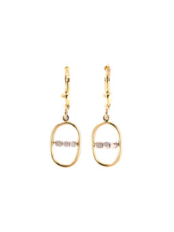 Yellow gold drop earrings...