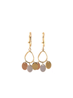 Yellow gold drop earrings...