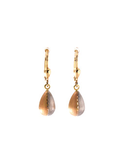 Yellow gold drop earrings...