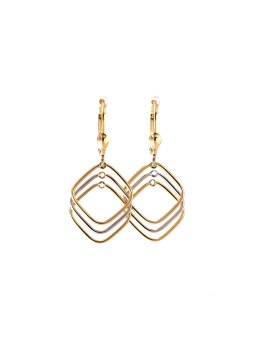 Yellow gold drop earrings...