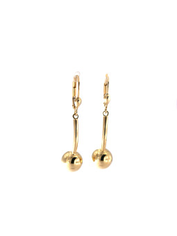 Yellow gold drop earrings...