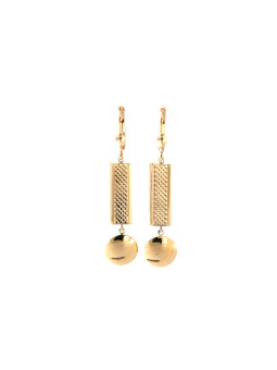 Yellow gold drop earrings...