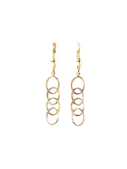 Yellow gold drop earrings...