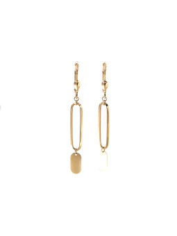 Yellow gold drop earrings...