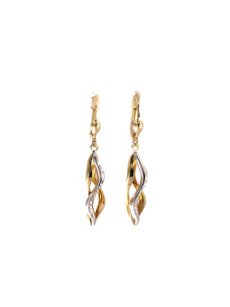 Yellow gold drop earrings...