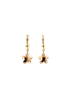 Yellow gold drop earrings...