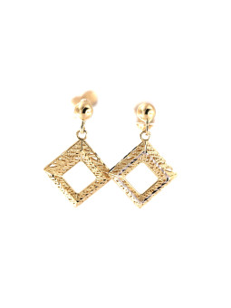 Yellow gold drop earrings...