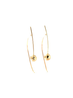 Yellow gold earrings...