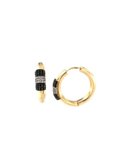 Yellow gold hoop earrings...