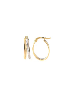 Yellow gold hoop earrings...