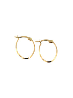 Yellow gold hoop earrings...