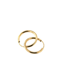 Yellow gold hoop earrings...